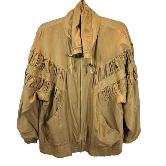 Vintage Ladies EVR Rousso Apparel Group 100% Silk Full Zip‎ Jacket Size Large - Picture 3 of 13